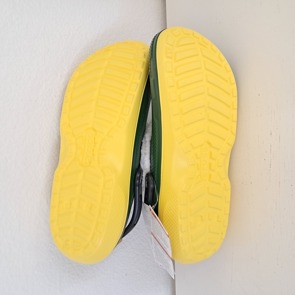 CROCS Green and Yellow Slip-On Loafers with Ventilation - Picture 8 of 11